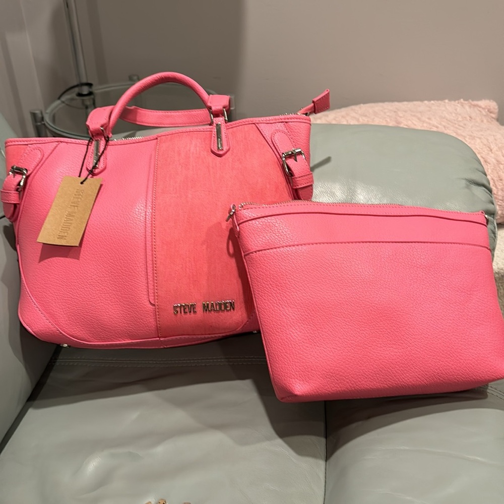 steve madden raspberry bleticia tote